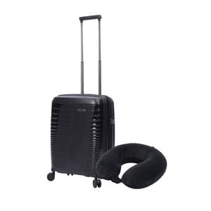 Kit maleta de cabina + almohada Black Kit maleta de cabina + almohada Black